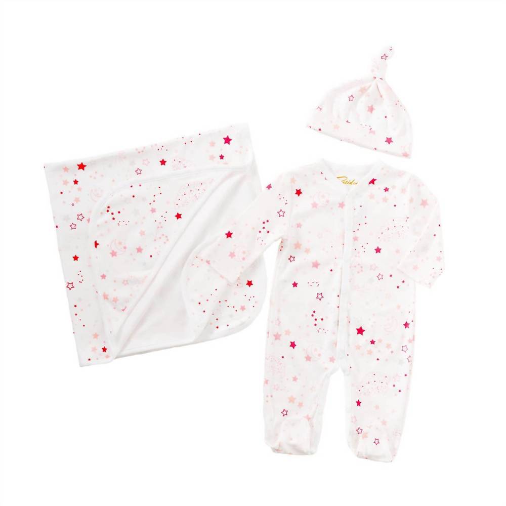 NEW PETIDOUX baby's twinkle twinkle pajama set in pink
